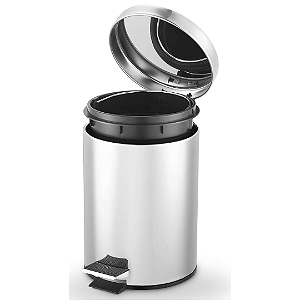 Lixeira Com Pedal Inox 3 Litros 9290 Catuaí
