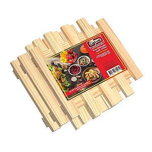 Descanso De Panela Esteira De Madeira Com 3 Peças 6045 Catuaí