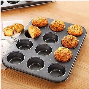 Forma Antiaderente Para Cupcake/ Pão De Queijo 12 Cavidades 25120 Catuaí
