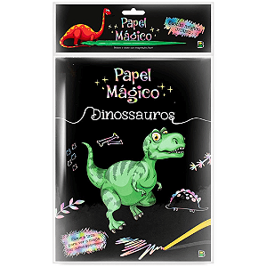 Papel Mágico Dinossauros Com 5 Folhas Brasileitura