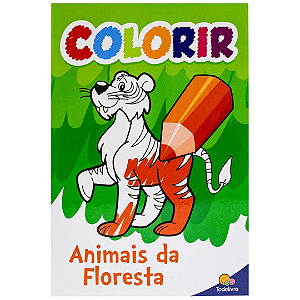 Livro Para Colorir: Animais Da Floresta Todo Livro