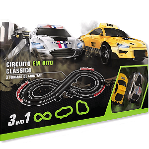 Pista Auto Pista Turbo Run Circuito 3 Em 1 DMT5892 Dm Toys