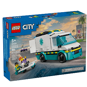 Lego City Ambulancia De Emergencia 184 Peças 60451