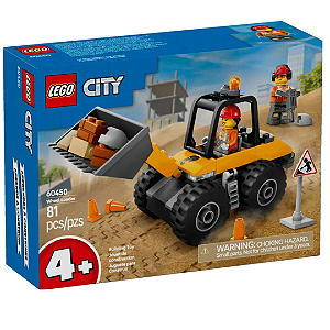 Lego City Carregadeira De Rodas De Construção Amarela 81 Peças 60450