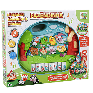Piano Educativo Fazendinha DM6899 Dm Toys