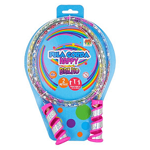 Corda Pula Corda Happy Brilho DMT6675 Dm Toys