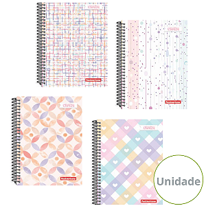 Caderno Espiral Capa Dura Charm 80 Folhas Panamericana