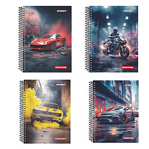 Caderno Espiral Capa Dura Speed 400 Folhas Panamericana