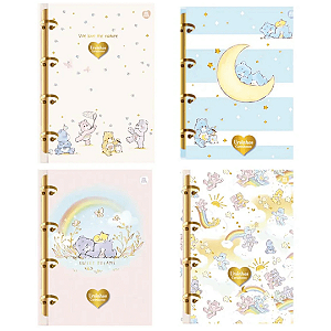 Caderno Argolado Colegial Ursinhos Carinhosos 160 Folhas Animativa