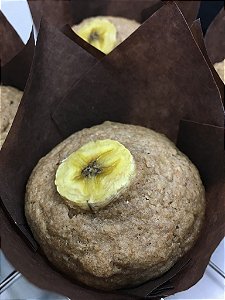 Muffin integral de banana e aveia | 5 unidades