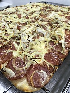 Focaccia de calabresa