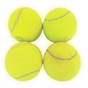 Lote com 04 bolinhas de tênis recicladas para Pets, Artesanato, Terapias, Fisioterapia, Malabarismo, Brincadeiras e Etc