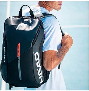 Mochila Raqueteira Tênis Tenista Head Tour Team p/2 raquetes - Preta
