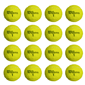 16 Bolas de Tênis Repressurizadas para Treino de Tênis - WIlson Roland Garros - Compre 16, leve 18