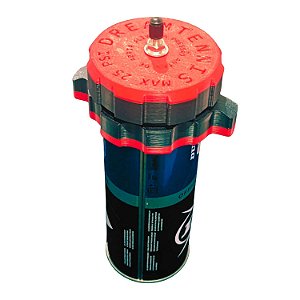 Pressurizador Bola de Tênis, Padel e Beach Tennis p/3 bolas, bomba de inflar Completo Rubro Negro