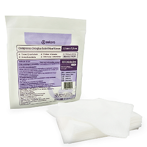 COMPRESSA NON WOVEN 7,5X7,5 EST 250PCT C/10UN