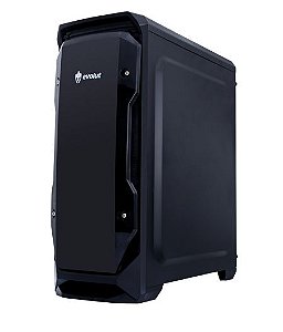 GABINETE GAMER MID-TOWER AXII EG-801 LATERAL E FRONTAL EM ACRÍLICO