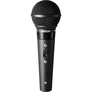 Microfone C/fio Sm-58 P4 Preto Fosco Leson