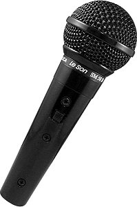 Microfone Metálico Preto Sm58 B - Resposta De Freqüências 50hz A 15 Khz - Impedância Baixa 250 Ohm
