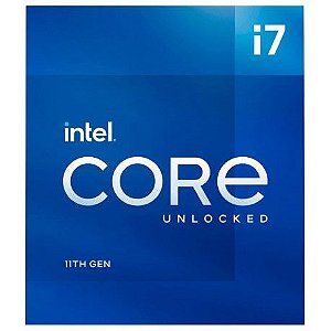 Processador Intel Core I7-11700 2,5ghz (turbo 4,9ghz) Cache 16mb 8 Nucleos 16 Threads 11ª Ger Lga 1200 Bx8070811700