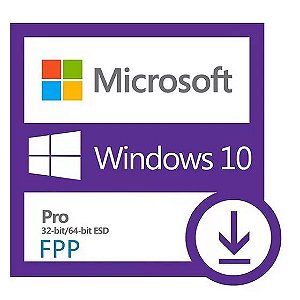Licença Windows 10 Professional 64 Bits - FPP Cartão