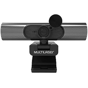 Webcam Ultra Hd 2k Auto Focus Noise Cancelling Microfone Usb Preto Wc053