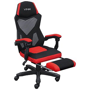 Cadeira Gamer Rocket Preta Com Vermelho - Cgr10pvm