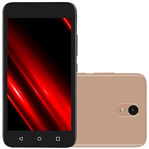 Smartphone E Pro 32gb 4g Wi-fi Dourado Tela 5.0" Dual Chip 1gb Ram Câmera 5mp + Selfie 5mp Android 11 Go P9151