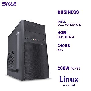 Computador Business B300 Dual Core I3 3220 Mem 4gb Ddr3 Ssd 240gb Fonte 200w Linux