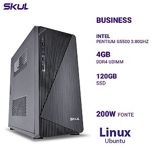 Computador Business B200 Pentium G5500 3.80ghz Mem 4gb Ddr4 Ssd 120gb Fonte 200w Linux