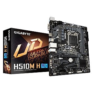 Placa-mãe Gigabyte H510m H Micro Atx, Lga1200, 2xddr4 32gb, 2xusb 3.2, 4xusb 2.0, 1x D-sub, 1x Hdmi