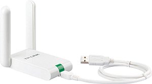 Adaptador Usb Wireless N 300mbps  2 Antenas Destacável 3dbi Tl-wn822n