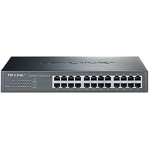 Switch Gigabit 24 Portas 10/100/1000 Mesa Ou Montavel Em Rack Nao Gerenciavel Tl-sg1024d Smb