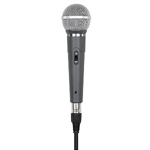 Microfone Com Fio Profissional Ls58 Chumbo, Acompanha Cabo De 5 Metros