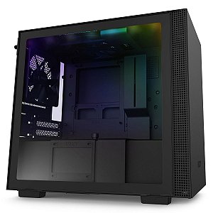 Gabinete Mini-itx - H210i Matte Black - Com Controladora De Fans + Fita De Led - Ca-h210i-b1