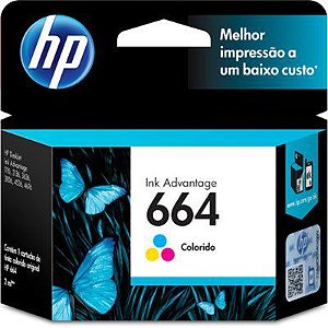 Cartucho De Tinta Hp 664 Colorido Advantage F6v28ab