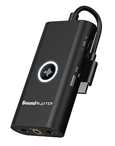 Placa De Som - Sound Blaster G3 - Portátil Usb-c Para Ps4, Switch, Pc E Mac -70sb183000000