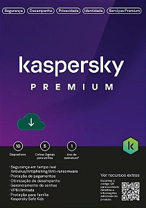 Antivírus Kaspersky Premium 20-Dvc 1Y ESD KL1047KDNFS - KL1047KDNFS