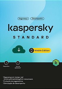 Antivírus Kaspersky Standard Mobile BR 1 1Y ESD KL1048KDAFS - KL1048KDAFS