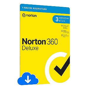 Antivírus Norton 360 Deluxe - 3 Dispositivos - 12 Meses - 21405649