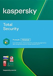 Total Security Kaspersky 3 device 1 year BR ESD KL1949KDCFS