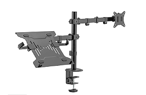 SUPORTE ESN-12 EM AÇO PARA MONITOR E NOTEBOOK, ARTICULADO - EVOLUT