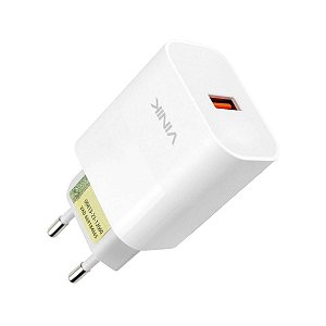 Carregador De Parede 20w Com 1 Saida Usb 12v 1.67a Quick Charge