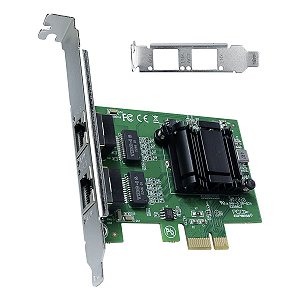 Placa De Rede Dual Port 10/100/1000 Pci-e Com Suporte Low Profile Prv2p1000e