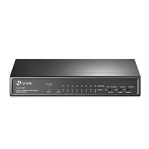 Switch De Mesa Tp-link Tl-sf1009p(un) Fast Ethernet 9 Portas (8 Portas Poe+ ) 10/100mbps - Tpn0245