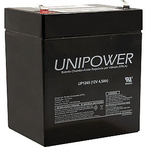 Bateria 12v 4,5a Selada Up1245 Unipower
