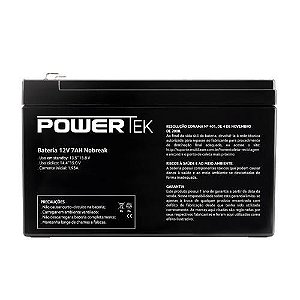 Bateria 12v 7ah Selada En013 Nobreak Powertek Multilaser
