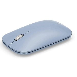 Mouse Microsoft Sem Fio Bluetooth Modern Mobile 2.4ghz Azul Claro - Ktf-00028