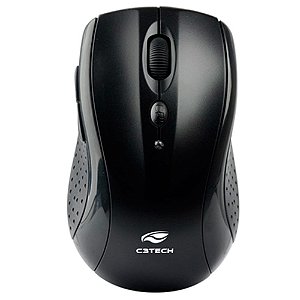 Mouse C3tech Sem Fio Usb 1600 Dpi Preto - M-w012bkv2