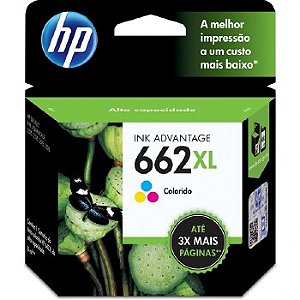 Cartucho De Tinta Hp  N  662xl Tricolor - Cz106ab [F004]